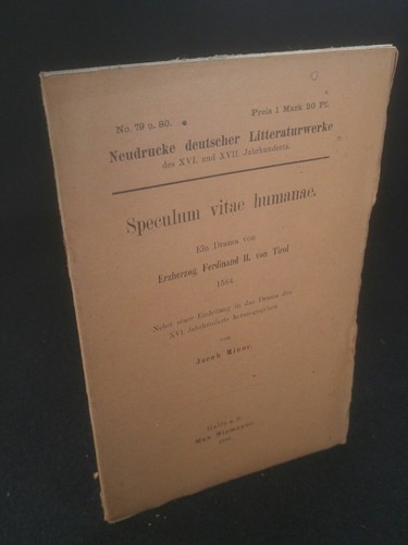 Speculum vitae humanae ein - vitae, humanae: