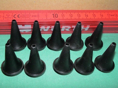 10x ohrtrichter 4mm spekulum - 10x,