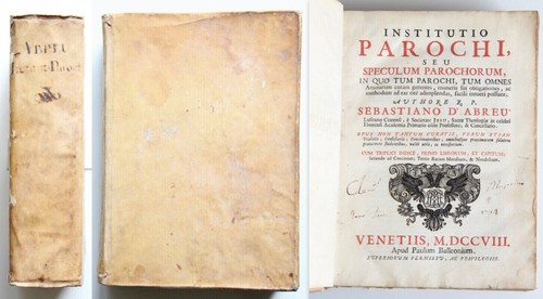 Abreu speculum parochorum - d'abreu,
