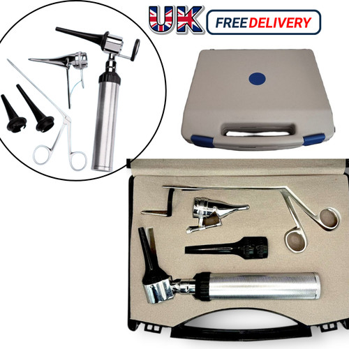 Veterinär otoskop set - otoskop, led