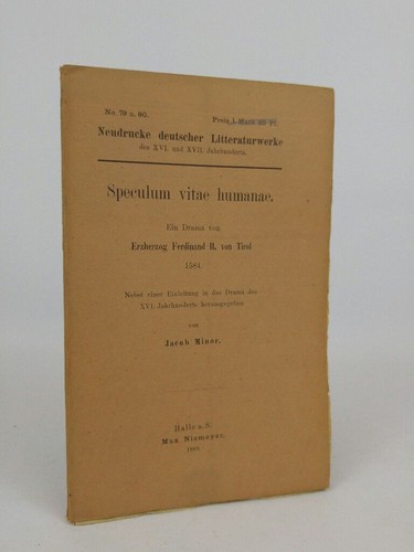 Speculum vitae humanae ein - speculum, humanae: